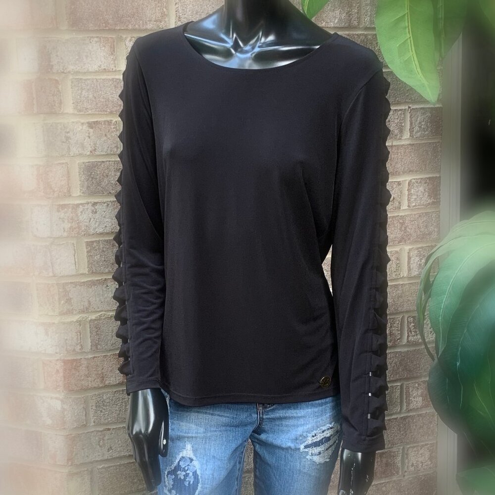 MICHAEL Michael Kors Long Sleeve Crew Neck Top